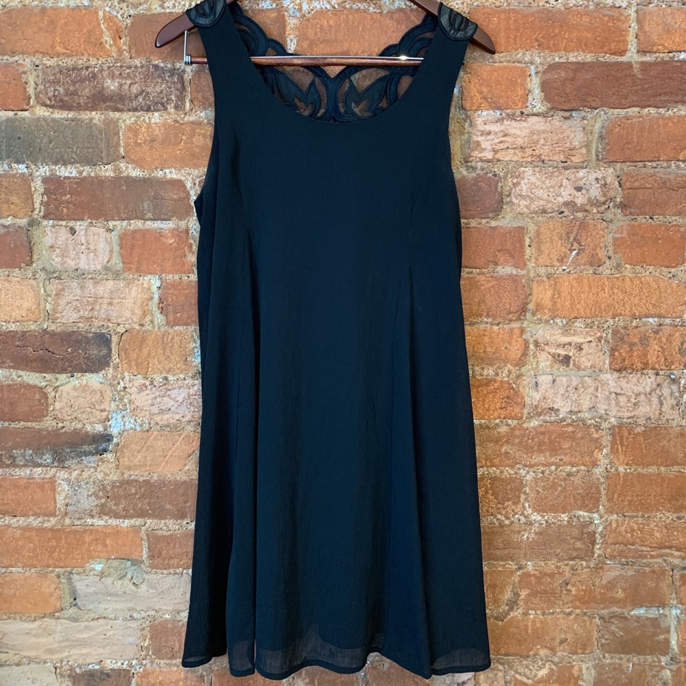Black Sheath Mini Dress, Medium